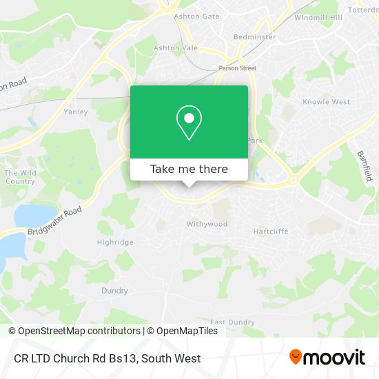 CR LTD Church Rd Bs13 map