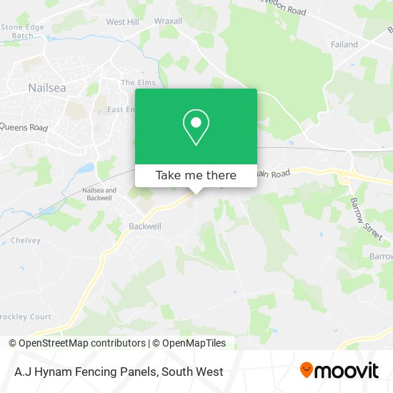 A.J Hynam Fencing Panels map