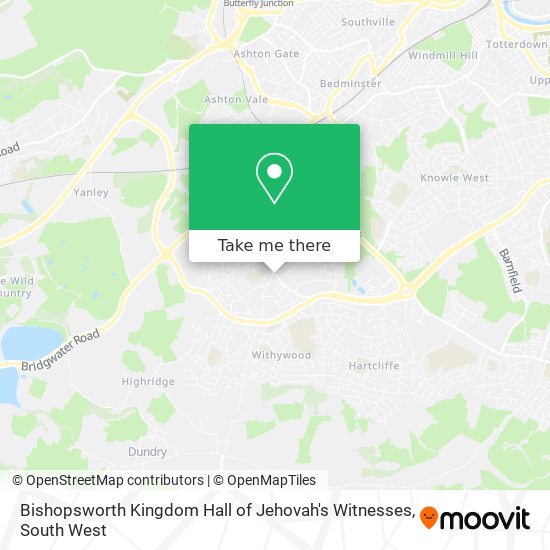 Bishopsworth Kingdom Hall of Jehovah's Witnesses map
