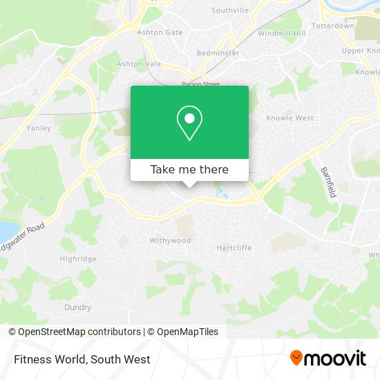 Fitness World map