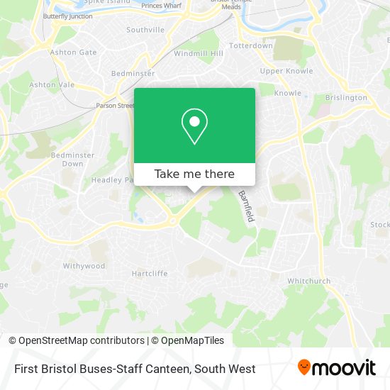 First Bristol Buses-Staff Canteen map