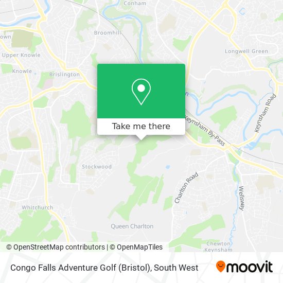 Congo Falls Adventure Golf (Bristol) map