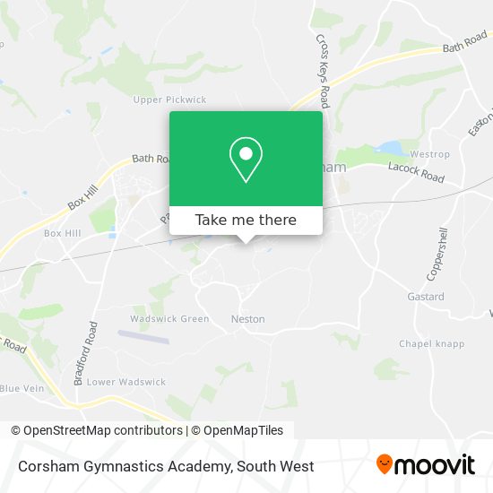 Corsham Gymnastics Academy map