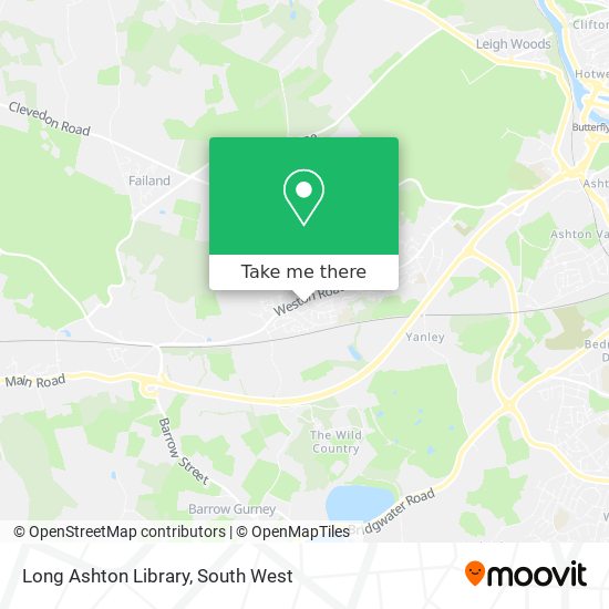 Long Ashton Library map