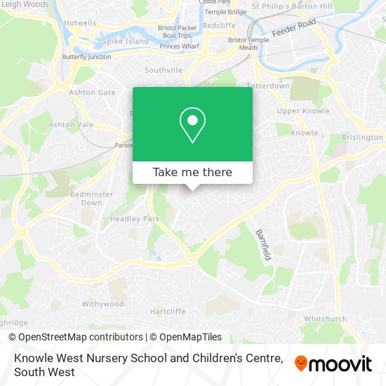 Knowle West Nursery School and Children's Centre map