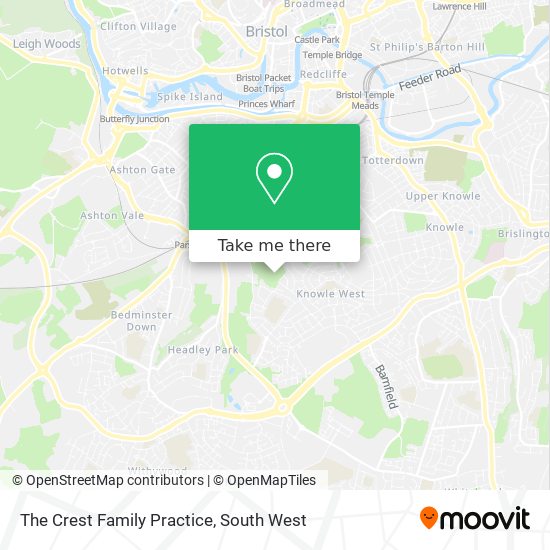 The Crest Family Practice map