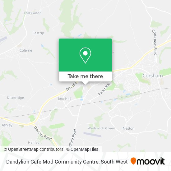 Dandylion Cafe Mod Community Centre map