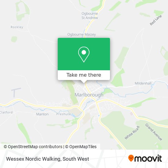 Wessex Nordic Walking map