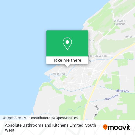 Absolute Bathrooms and Kitchens Limited map