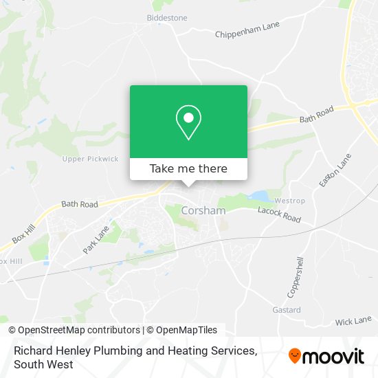 Richard Henley Plumbing and Heating Services map
