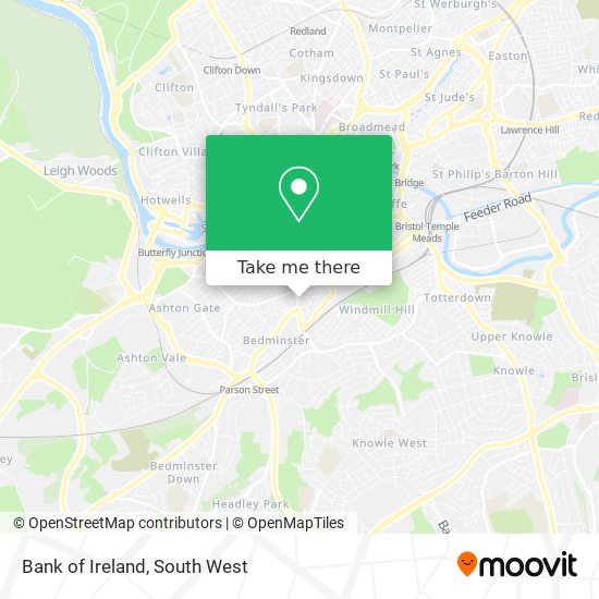 Bank of Ireland map