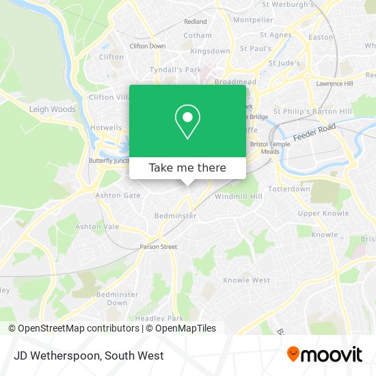 JD Wetherspoon map