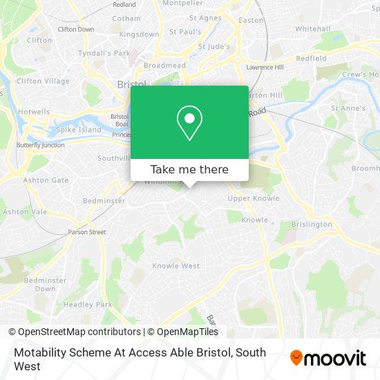Motability Scheme At Access Able Bristol map