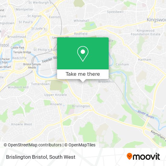 Brislington Bristol map