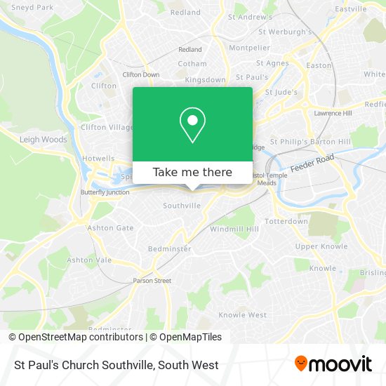 St Paul's Church Southville map