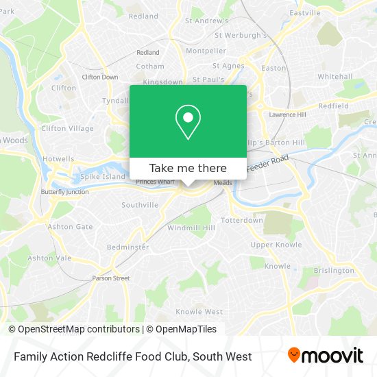 Family Action Redcliffe Food Club map