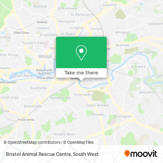 Bristol Animal Rescue Centre map