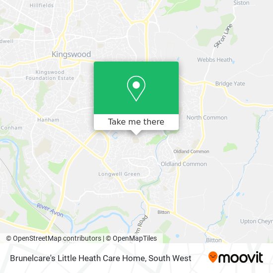 Brunelcare's Little Heath Care Home map
