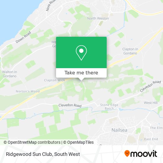 Ridgewood Sun Club map