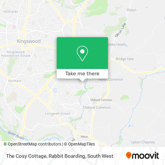 The Cosy Cottage, Rabbit Boarding map