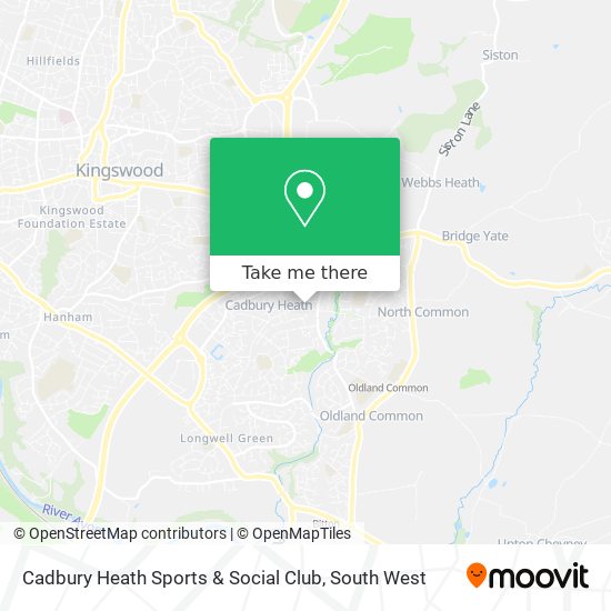 Cadbury Heath Sports & Social Club map