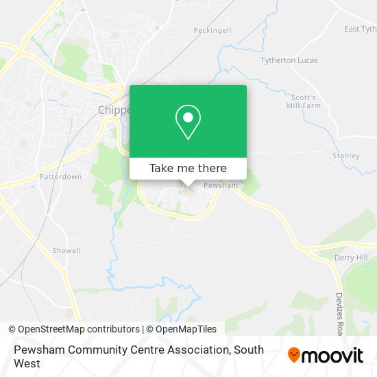Pewsham Community Centre Association map