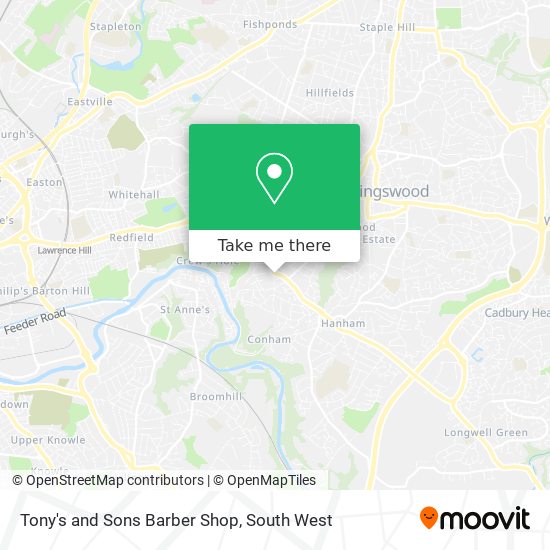 Tony's and Sons Barber Shop map