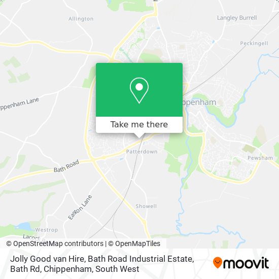 Jolly Good van Hire, Bath Road Industrial Estate, Bath Rd, Chippenham map