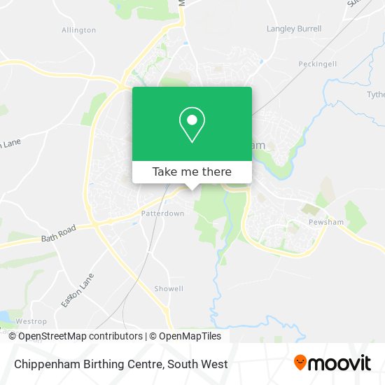 Chippenham Birthing Centre map