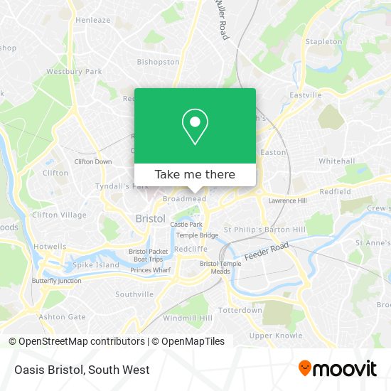 Oasis Bristol map