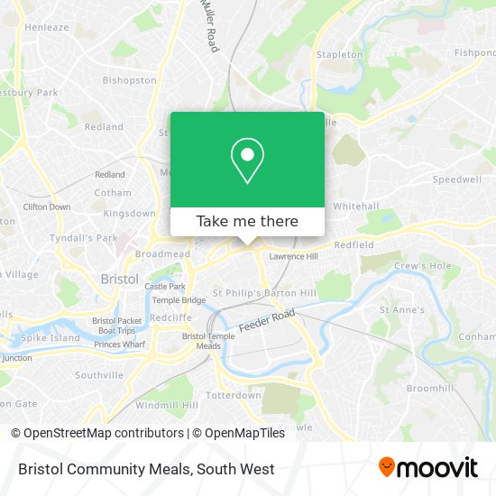 Bristol Community Meals map