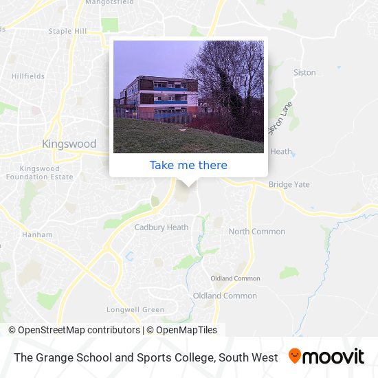 The Grange School and Sports College map