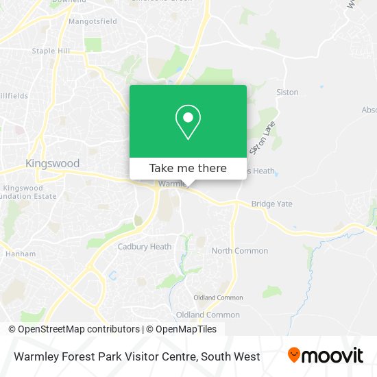 Warmley Forest Park Visitor Centre map