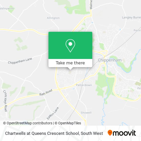 Chartwells at Queens Crescent School map