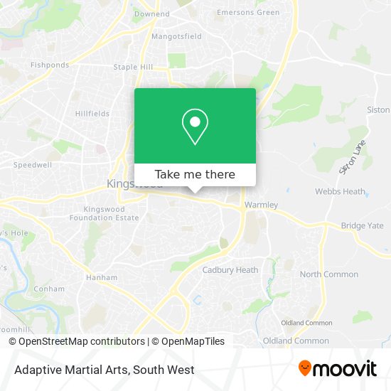 Adaptive Martial Arts map