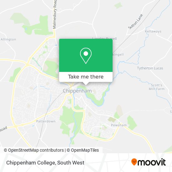 Chippenham College map
