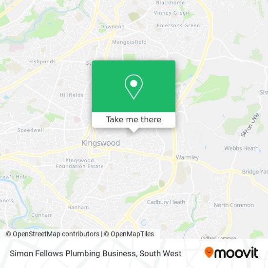 Simon Fellows Plumbing Business map