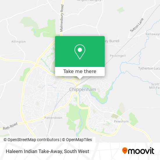 Haleem Indian Take-Away map