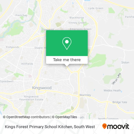 Kings Forest Primary School Kitchen map