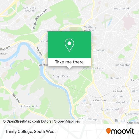 Trinity College map