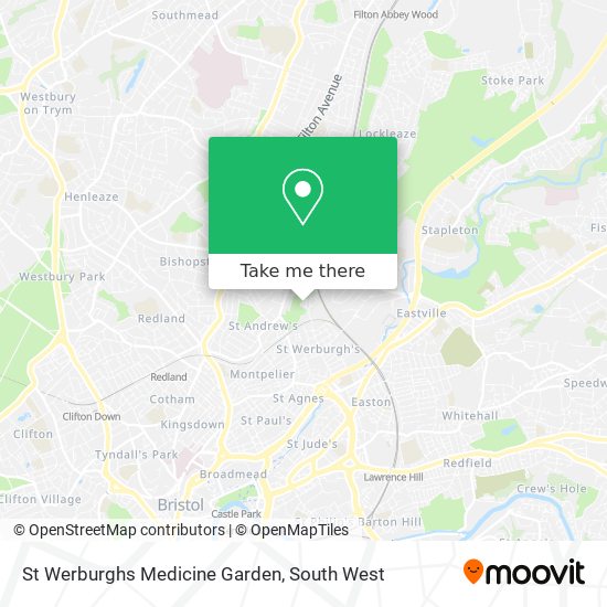 St Werburghs Medicine Garden map