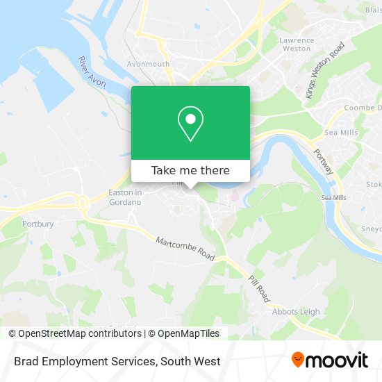 Brad Employment Services map