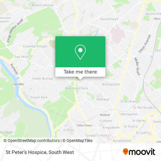 St Peter's Hospice map
