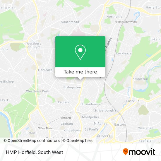 HMP Horfield map