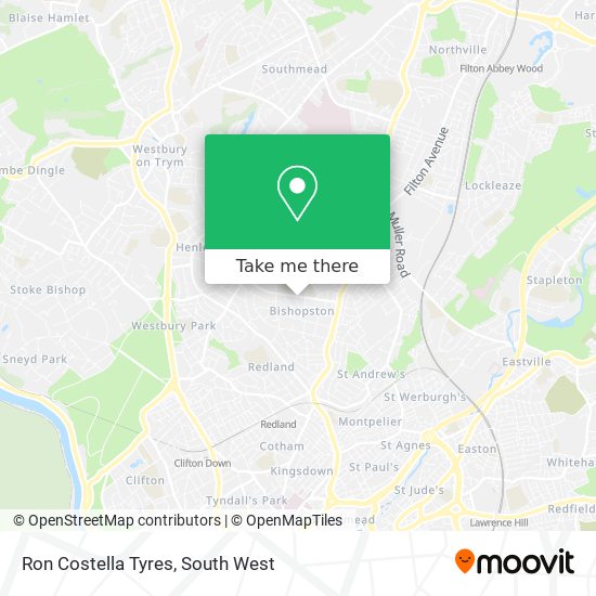Ron Costella Tyres map