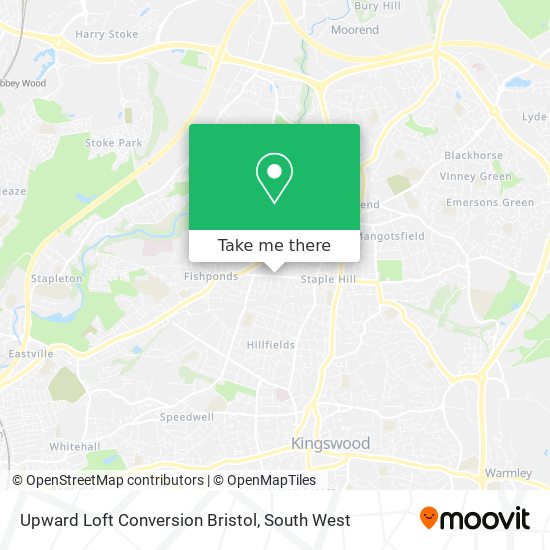 Upward Loft Conversion Bristol map
