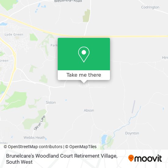 Brunelcare's Woodland Court Retirement Village map