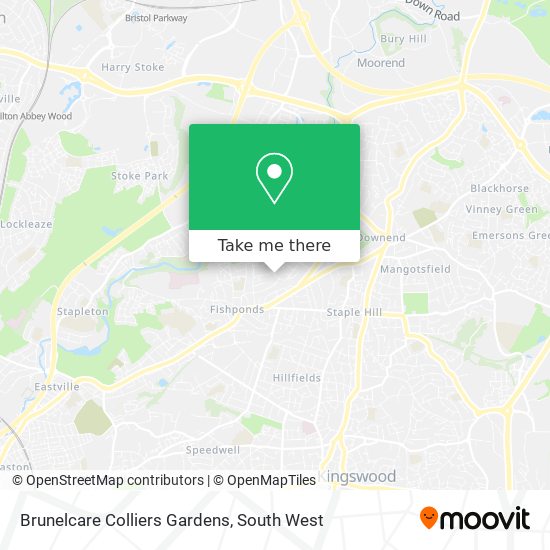 Brunelcare Colliers Gardens map