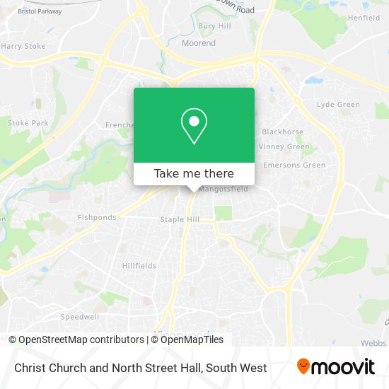 Christ Church and North Street Hall map