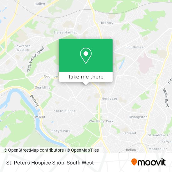 St. Peter's Hospice Shop map